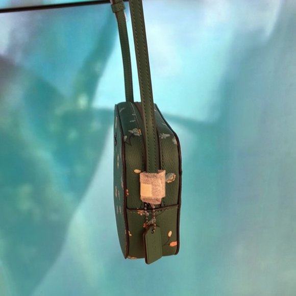 Coach Mini Camera Bag With Mystical Floral Print Green Multi - Picture 5 of 16